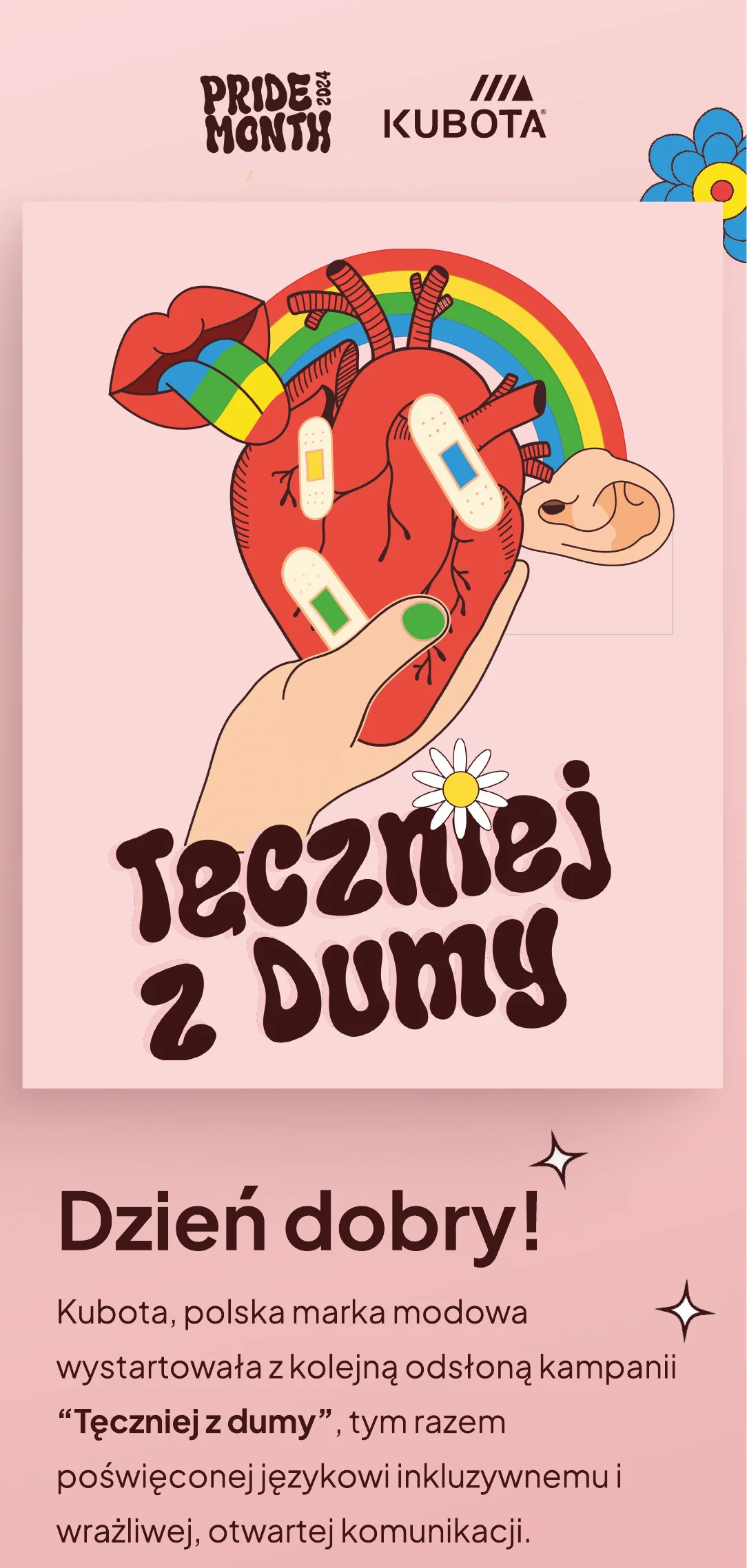 Mailing na Miesiąc Dumy do mediów, z press kitem