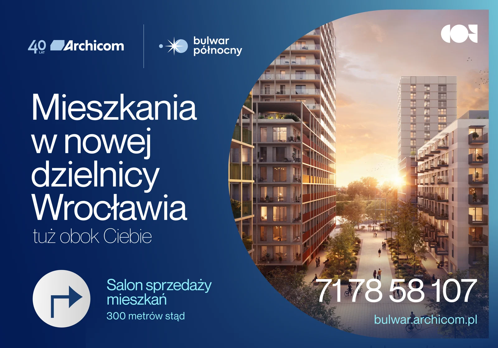 Tablica Bulwaru Północnego w formacie 5,0 na 3,5 metra