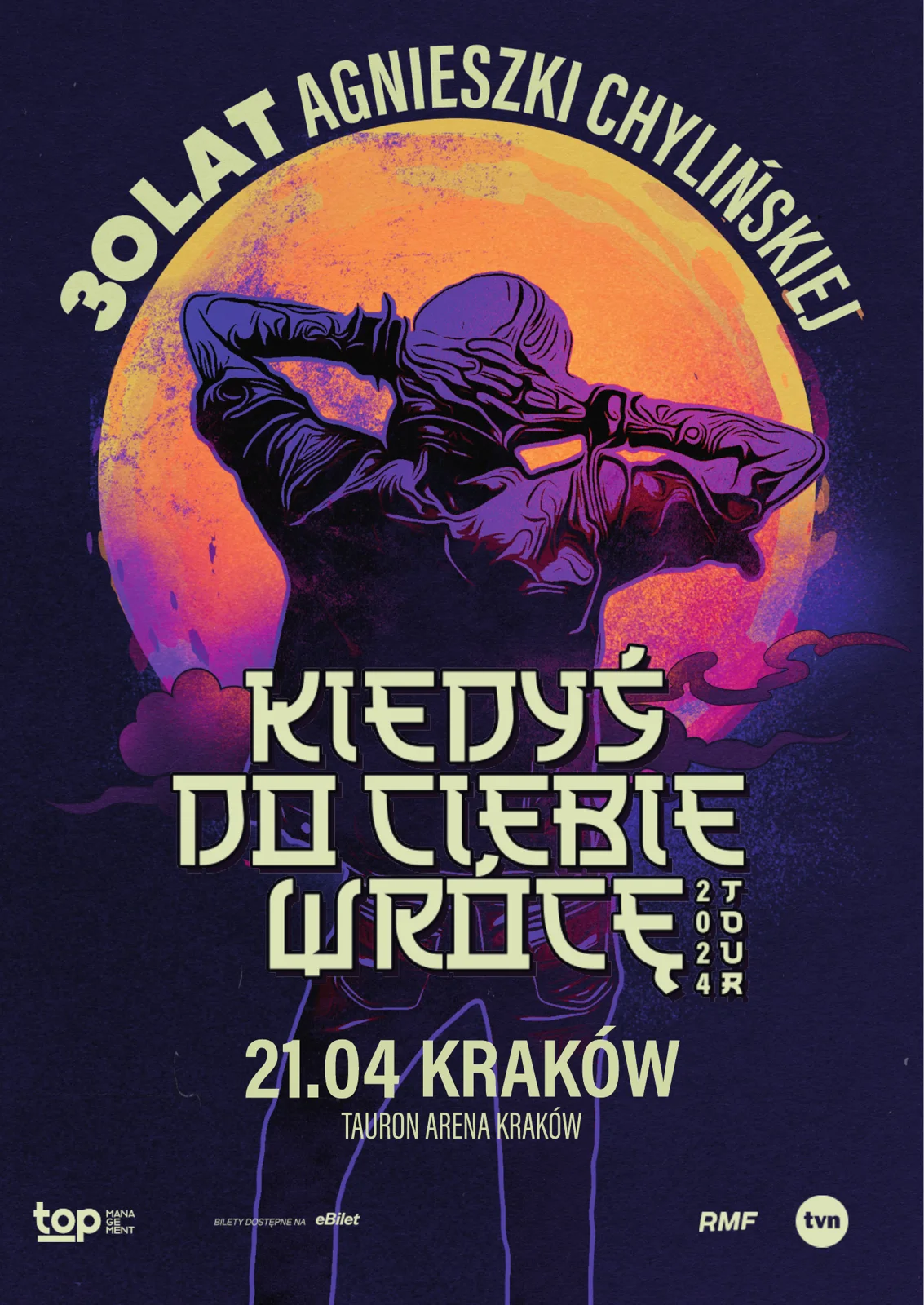 Agnieszka Chylińska, plakat B2 na Kraków