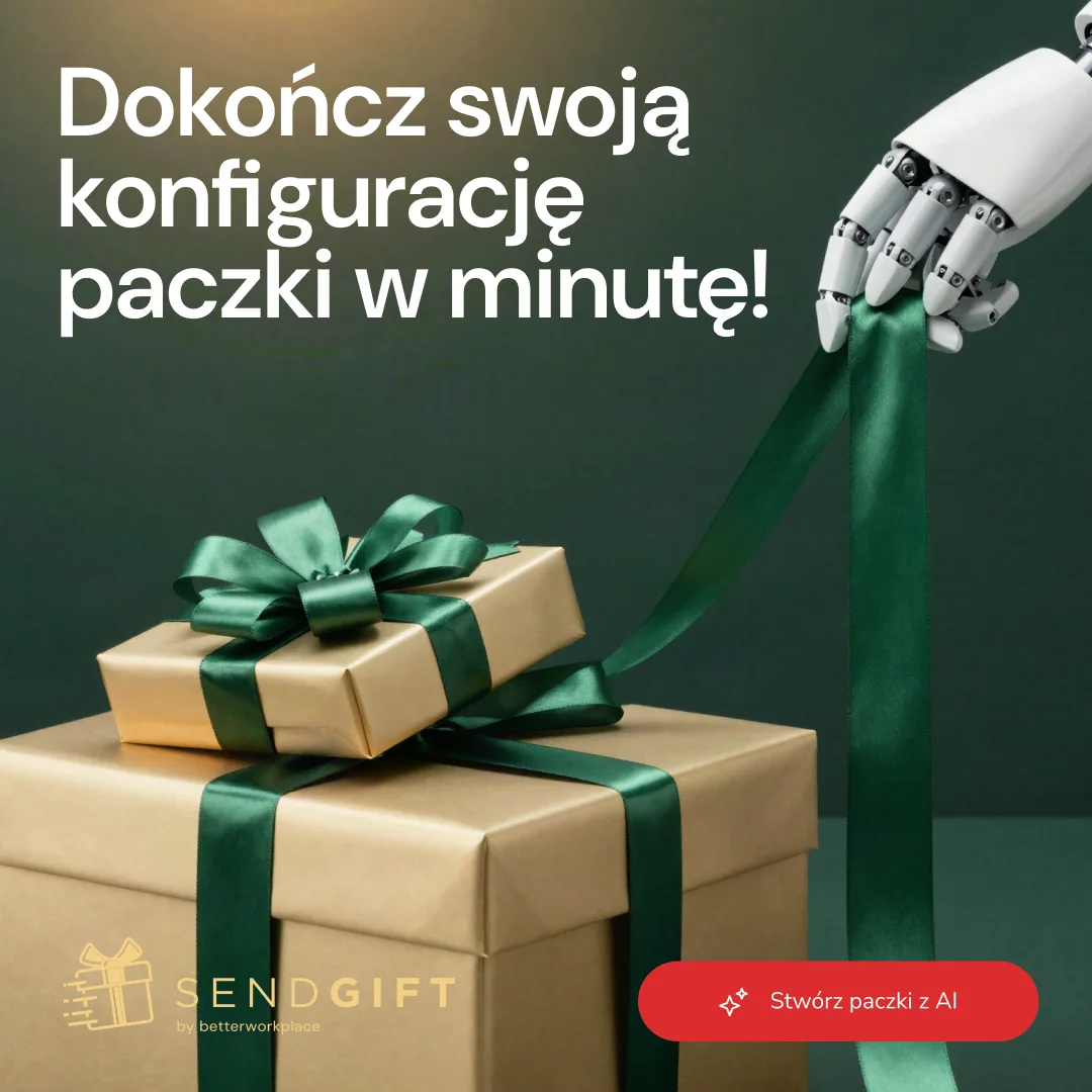 SendGift ad: finish your gift box, we deliver across Poland