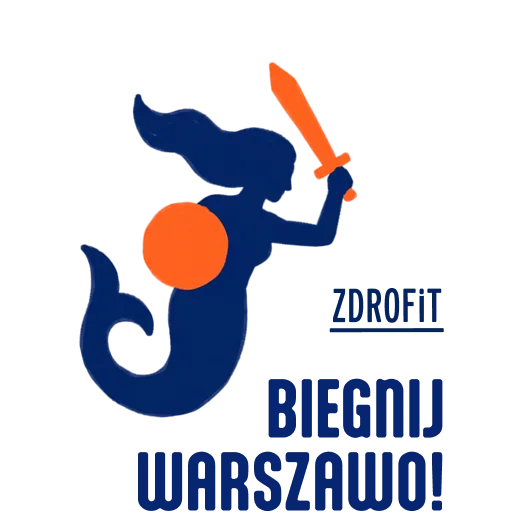 Ilustrowana naklejka na bieg 5